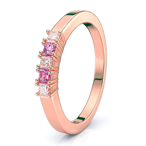 Rose Diamond and Pink Sapphire