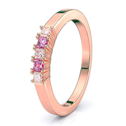 Rose Diamond and Pink Sapphire
