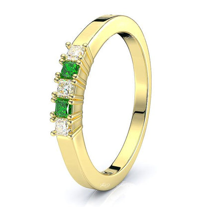 Yellow Diamond and Emerald