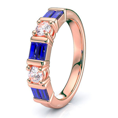 Rose Diamond and Blue Sapphire
