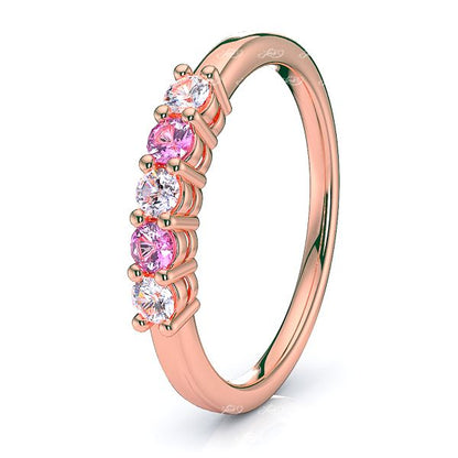 Rose Diamond and Pink Sapphire