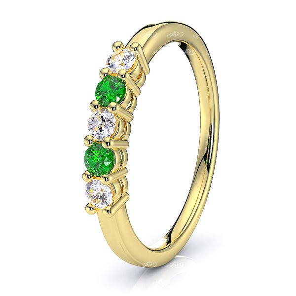 Yellow Diamond and Emerald