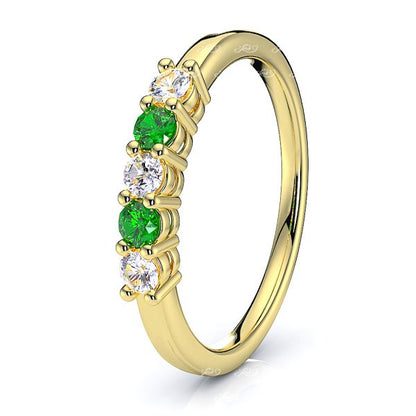 Yellow Diamond and Emerald