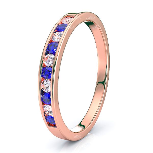 Rose Diamond and Blue Sapphire