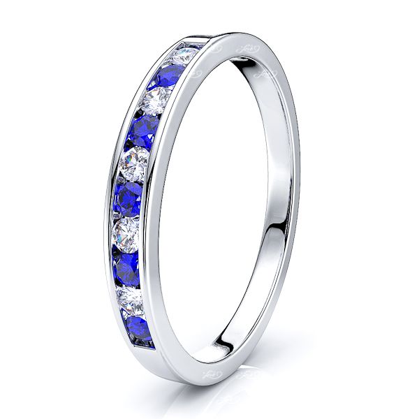 White Diamond and Blue Sapphire