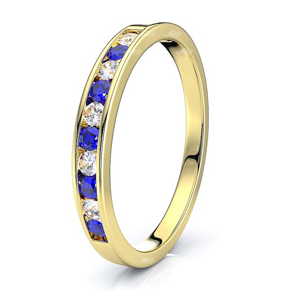 Yellow Diamond and Blue Sapphire