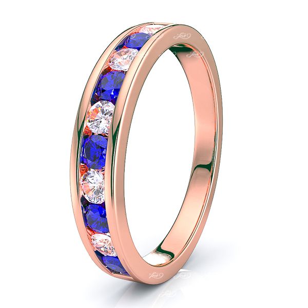 Rose Diamond and Blue Sapphire