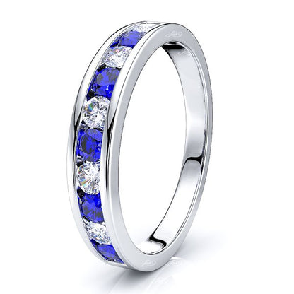 White Diamond and Blue Sapphire