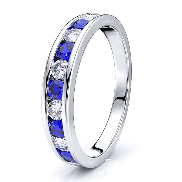 White Diamond and Blue Sapphire