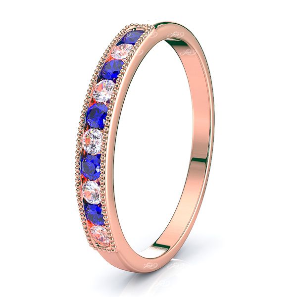 Rose Diamond and Blue Sapphire