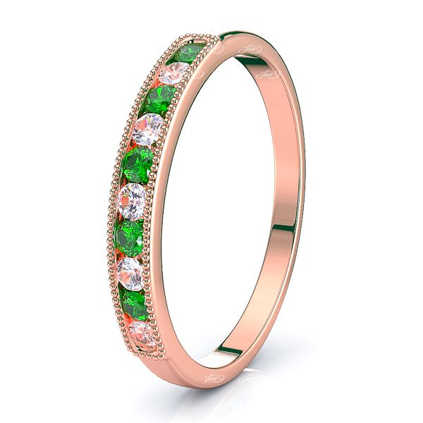 Rose Diamond and Emerald