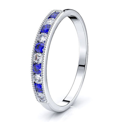 White Diamond and Blue Sapphire