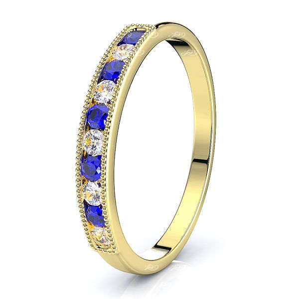 Yellow Diamond and Blue Sapphire