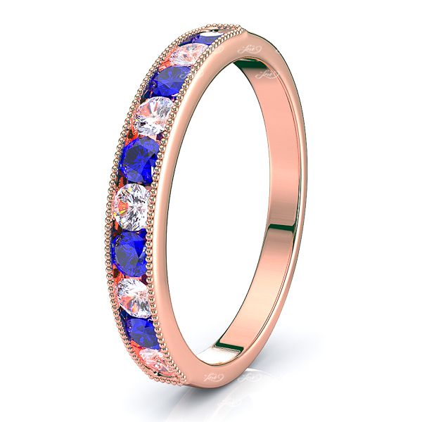 Rose Diamond and Blue Sapphire