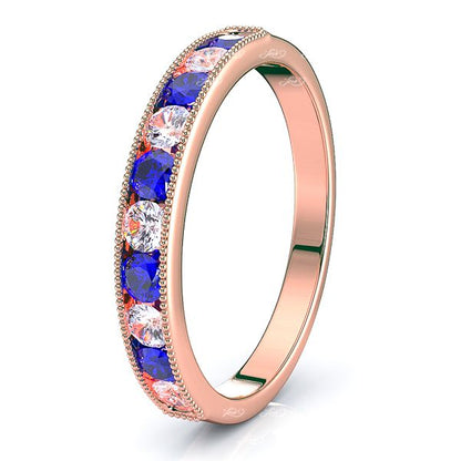 Rose Diamond and Blue Sapphire