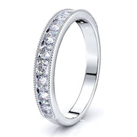 Sandrine Channel Set Women Anniversary Wedding Band