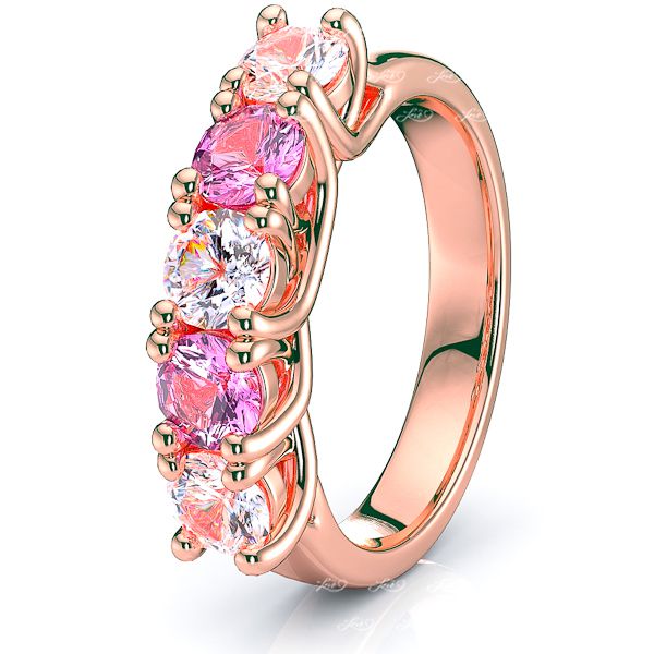 Rose Diamond and Pink Sapphire