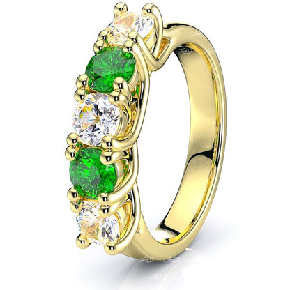 Yellow Diamond and Emerald