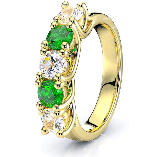Yellow Diamond and Emerald