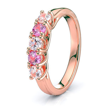 Rose Diamond and Pink Sapphire