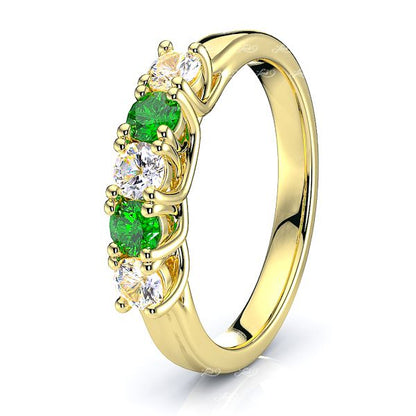 Yellow Diamond and Emerald
