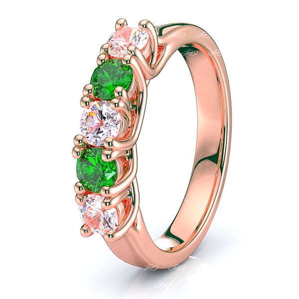 Rose Diamond and Emerald
