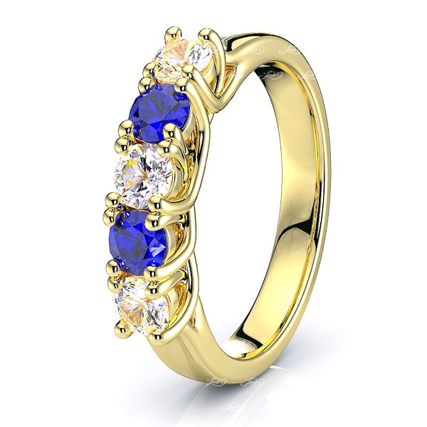 Yellow Diamond and Blue Sapphire