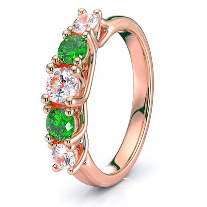 Rose Diamond and Emerald