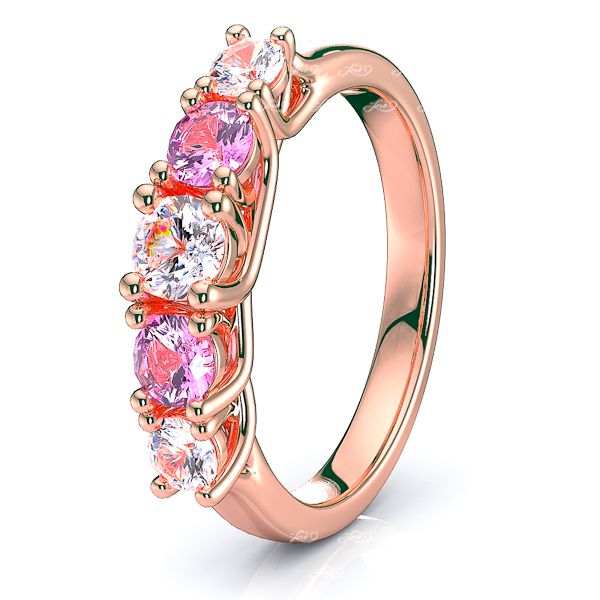 Rose Diamond and Pink Sapphire