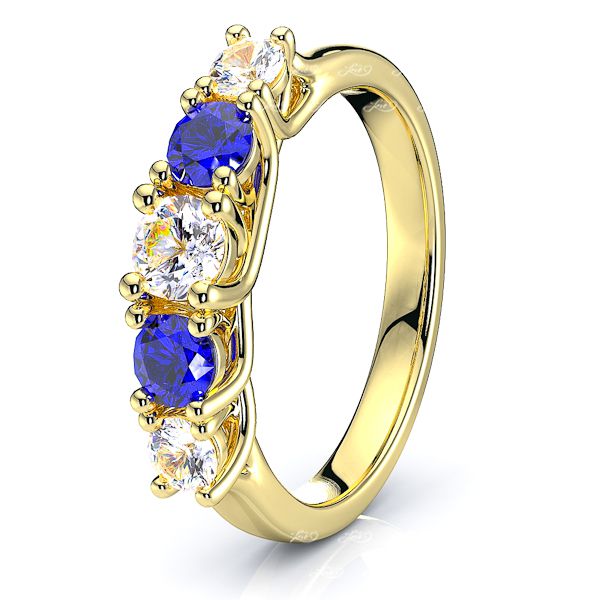 Yellow Diamond and Blue Sapphire