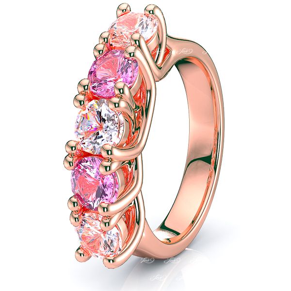 Rose Diamond and Pink Sapphire