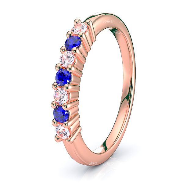 Rose Diamond and Blue Sapphire