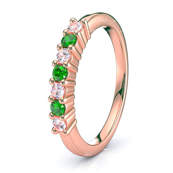 Rose Diamond and Emerald