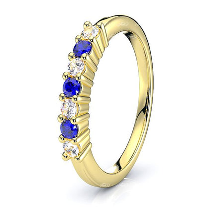 Yellow Diamond and Blue Sapphire