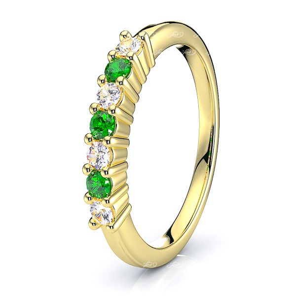 Yellow Diamond and Emerald
