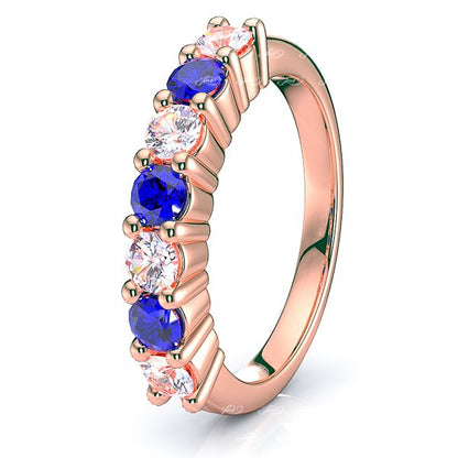 Rose Diamond and Blue Sapphire