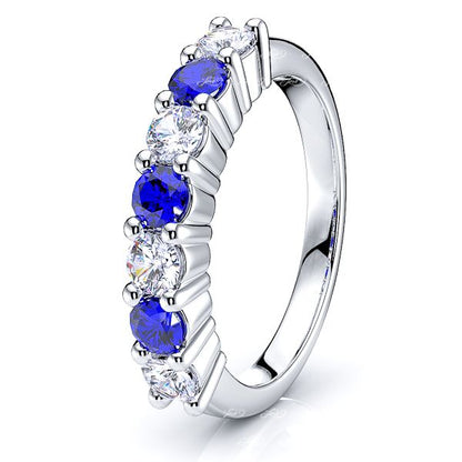 White Diamond and Blue Sapphire