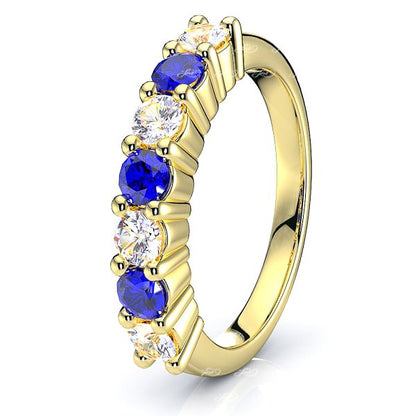 Yellow Diamond and Blue Sapphire