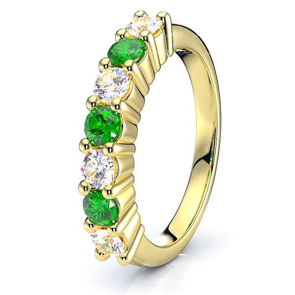Yellow Diamond and Emerald