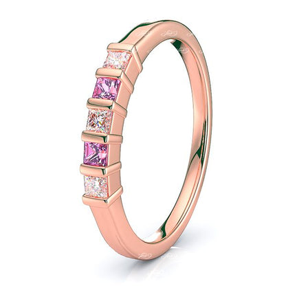 Rose Diamond and Pink Sapphire