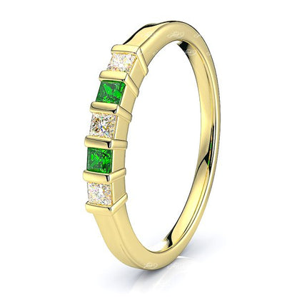Yellow Diamond and Emerald