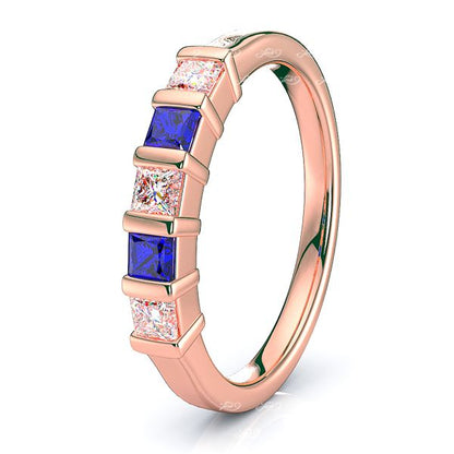 Rose Diamond and Blue Sapphire