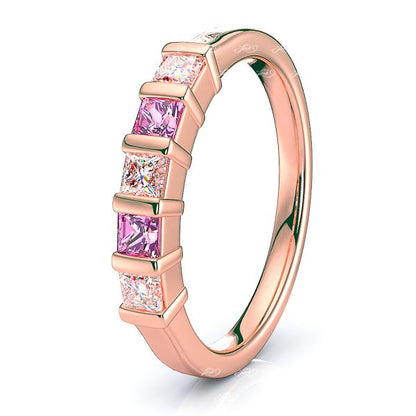 Rose Diamond and Pink Sapphire