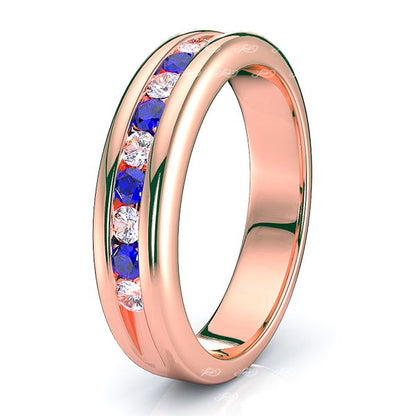 Rose Diamond and Blue Sapphire