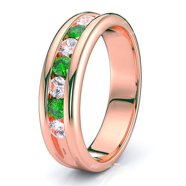Rose Diamond and Emerald