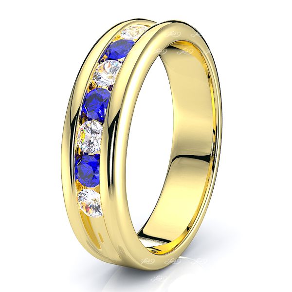 Yellow Diamond and Blue Sapphire