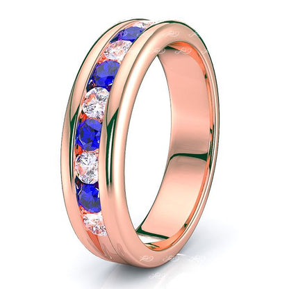 Rose Diamond and Blue Sapphire