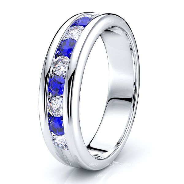 White Diamond and Blue Sapphire