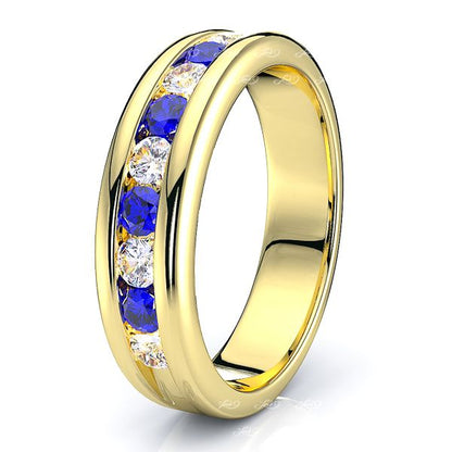 Yellow Diamond and Blue Sapphire