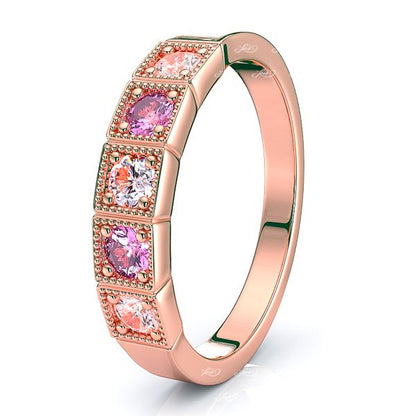 Rose Diamond and Pink Sapphire